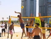 مباريات كرة شاطئية فى ثانى أيام فعاليات مهرجان العلمين (فيديو)