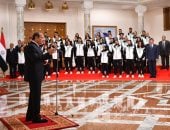 الرئيس السيسى يستقبل الحاصلين على ميداليات ذهبية ببطولة الألعاب الأفريقية