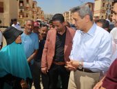 محافظ السويس يتابع أعمال التطوير والتنسيق الحضارى بمدينة الإيمان
