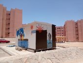 "معاً نحو بيئة أفضل" مبادرة لتجميل شكل محولات الكهرباء بمدينة أسوان الجديدة.. صور