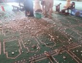 غلق مسجد الصحابى القعقاع بن عمرو التميمى بالدقهلية بسبب سقوط جزء من السقف