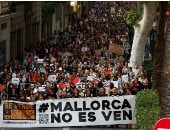 تظاهر نحو 20 ألف شخص فى جزيرة مايوركا الإسبانية ضد السياحة المفرطة