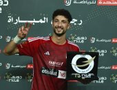 وسام أبو علي يفوز بجائزة أفضل لاعب فى مباراة الأهلي والبنك الأهلي