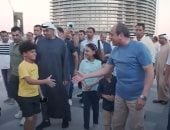 الرئيس السيسي والشيخ محمد بن زايد يتفقدان مهرجان العلمين الجديدة