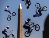 مسلة الأقصر المصرية بساحة الكونكورد تزين صور منافسات الدراجات فى باريس 2024