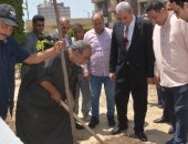 محافظ الغربية يتفقد أعمال التطوير الجارية بحديقة ميدان الإسكندرية بحى أول طنطا  