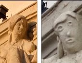 موجة غضب وسخرية من عملية ترميم تماثيل فى كنيسة تاريخية بإسبانيا.. صور