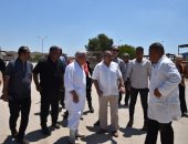 محافظ بورسعيد يتفقد سير العمل داخل "مجزر بورسعيد ومحطة تسمين الماشية"