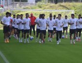 المنتخب الأولمبى يؤدى تدريبات قوية وحماسية استعدادا للقاء المغرب