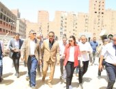 محافظ الجيزة يتفقد الأعمال الإنشائية بمجمع مدارس عمرو بن العاص