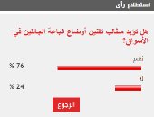 76% من القراء يطالبون بتقنين أوضاع الباعة الجائلين في الأسواق