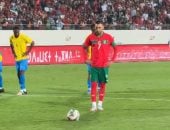 المغرب يتقدم على الجابون بهدفين مقابل هدف في الشوط الأول