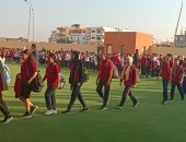 شاهد الطابور المدرسى بأول أيام الدراسة في مدارس النيل الدولية بالمنوفية