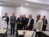 وزير التعليم العالى يتفقد جامعة حلوان الأهلية ويطمئن على انتظام الدراسة