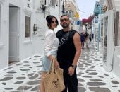 لحظة رومانسية وحب تجمع درة وزوجها هانى سعد احتفالا بعيد ميلادها