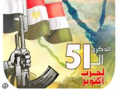 الذكرى الـ51 لحرب أكتوبر المجيدة في كاريكاتير اليوم السابع