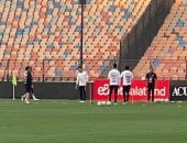 حراس منتخب مصر يتدربون على “فوت نوت" في مران المنتخب الأخير استعدادا لموريتانيا