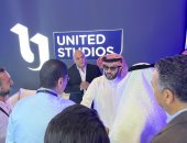 تركى آل الشيخ فى زيارة لجناح الشركة المتحدة بمنتدى الأفلام السعودى