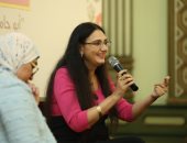 ريم بسيونى فى حفل إطلاق رواية الغواص: أبو حامد الغزالى علمنى