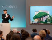 سوثبى تحقق مبيعات بـ 37.5 مليون جنيه إسترلينى..لوحة هوكنى تقود مزاد لندن