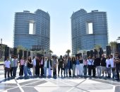 طلاب كلية الهندسة بالجامعة الألمانية يزورون مدينة العلمين الجديدة