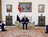 الرئيس السيسى يؤكد ضرورة الدفع بقوة فى اتجاه التهدئة ووقف إطلاق النار بغزة ولبنان
