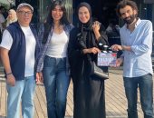 شاهد حنان مطاوع فى كواليس مسلسل صفحة بيضا