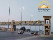 كبارى مشاة بحدائق الأهرام تسهل حركة المواطنين وتحد من الحوادث المرورية.. صور