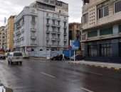 أمطار غزيرة وغيوم تزامنا مع نوة المكنسة على الإسكندرية.. فيديو وصور