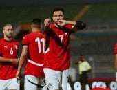 انتهاء الشوط الأول لمباراة منتخب مصر وبوتسوانا بالتعادل 1-1.. صور 