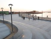 المسرح الرومانى برأس البر مزار مجانى يخطف الأنظار.. ملتقى الرياضيات ومقصد للنزهة العائلية