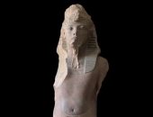 مقتنيات المتحف المصرى.. تمثتال كوارتزيت لتوت عنخ آمون