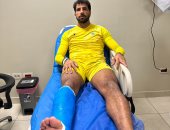 المهدى سليمان يعلن غيابه عن الملاعب شهرا ونصف الشهر بعد كسر عظمة الشظية