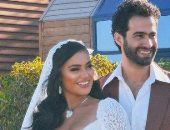 ثراء جبيل ترقص حافية القدمين في حفل زفافها 