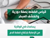 وزارة الصحة تؤكد على أهمية قياس الضغط بصفة دورية.. إنفوجراف