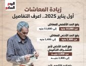 زيادة المعاشات فى شهر يناير 2025 لهذه الفئات.. إنفوجراف