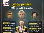 زاجالو وبيكنباور على رأس أساطير كروية ودعت العالم فى 2024.. إنفوجراف