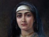 لوحات الفنانين الأجانب.. فتاة مصرية ترتدى الكردان بريشة إدوين لونج