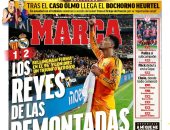 ريمونتادا الريال ضد فالنسيا وطرد فينيسيوس على رأس عناوين صحف العالم