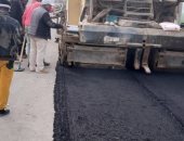 بطول 35 كم.. رصف وتطوير طريق 21 الرئيسى بمركزى الصف وأطفيح 