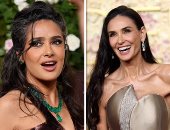 سلمى حايك وكيدمان وديمي مور نجمات تخطين الـ55 عامًا وأبهرن الحضور بجولدن جلوب.. صور