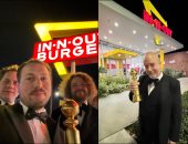 جينتس زيلبالوديس يحتفل بجائزة جولدن جلوب على طريقة بول جياماتي