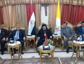 قيادات تعليم سوهاج يزورون الكنائس والمطرانيات للتهنئة بعيد الميلاد المجيد