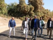 محافظ أسوان يتابع ميدانياً الانتهاء من أعمال الرصف بقرية الأمال بنصر النوبة