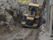 رفع 300 طن ردم وأتربة مخلفات بحى وسط الإسكندرية   