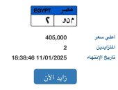 طرح لوحة سيارة مميزة تحمل رقم "م ن و - 2" بسعر 400 ألف جنيه