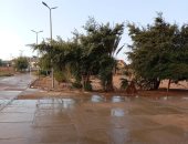 أمطار غزيرة على مدينة طور سيناء بجنوب سيناء.. فيديو وصور