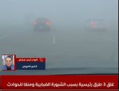 محدش شايف حاجة.. شاهد خريطة الطرق المغلقة بسبب الشبورة الضبابية وتجنب الزحام