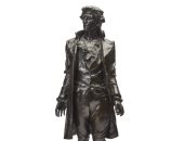 عرض تمثال برونزى لثائر أمريكي للبيع بـ 150 ألف دولار بمزاد نيويورك