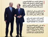 الرئيس السيسى يؤكد ضرورة منع التدخل الخارجي وإخراج المرتزقة من ليبيا.. إنفوجراف
